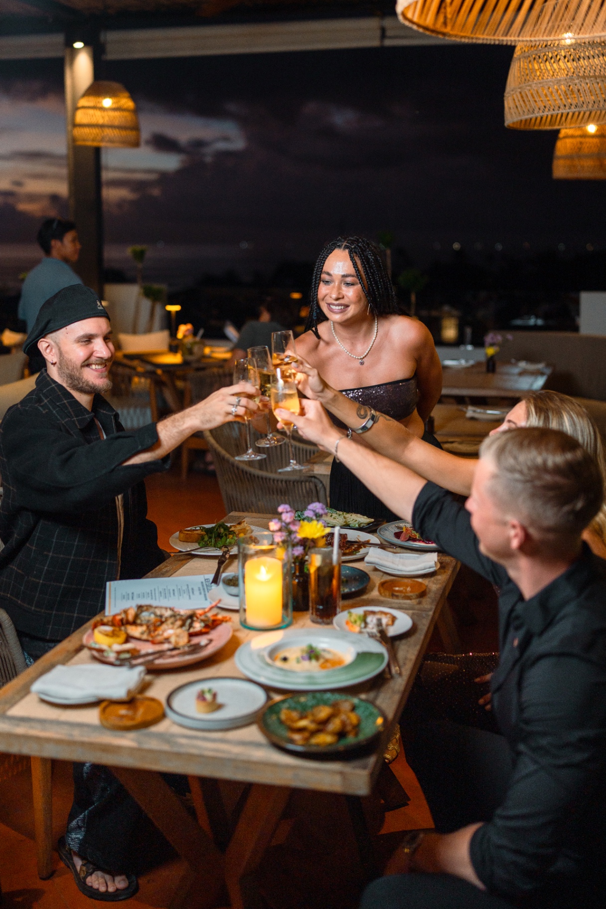 Kamilla, curator of Only in Bali, on a jungle balcony in Ubud